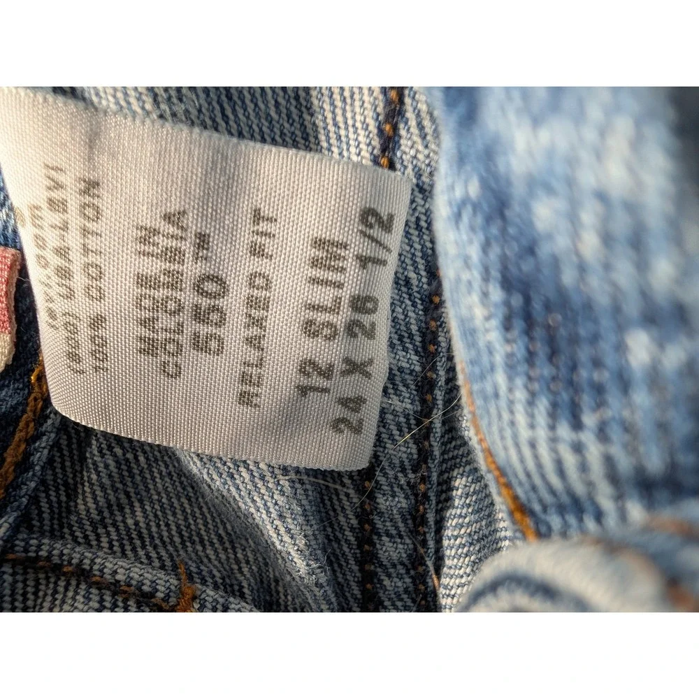 Levis 550 Relaxed Fit Boys Slim Jeans Light Wash Denim Size 12 Slim 24x26.5